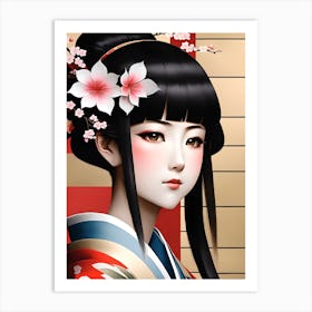 Geisha Girl 2 Art Print