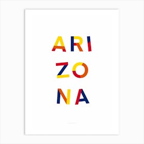Arizona State Flag Colours Art Print