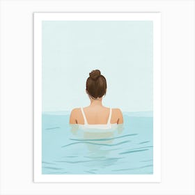 Woman In The Water Art Print