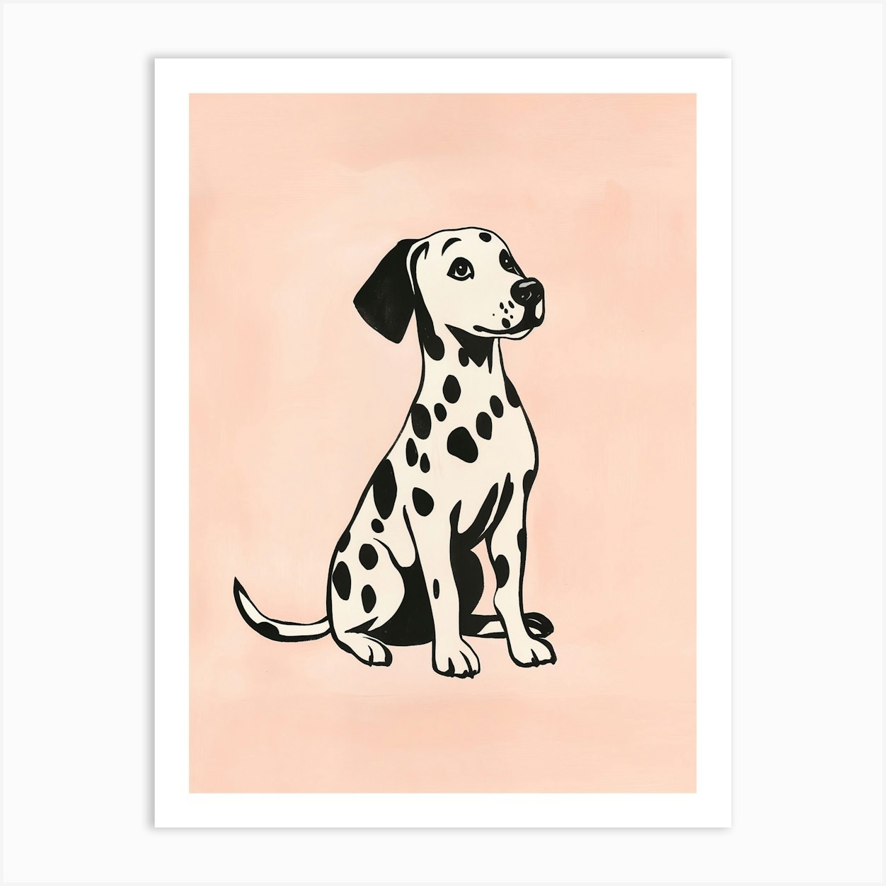 Dalmatian Dog Art Print by Lika Ramati