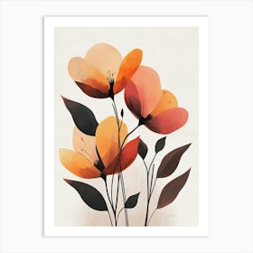 Orange Flowers Art Print