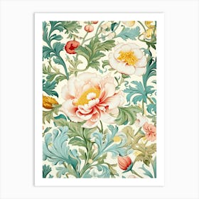 Floral Wallpaper 72 Art Print