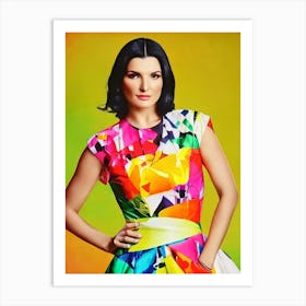 Laura Pausini 2 Colourful Pop Art Art Print
