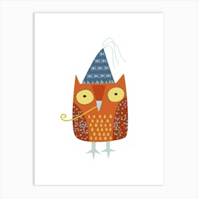 Party Owl Art Print