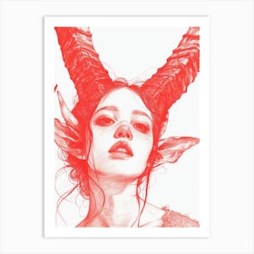 Demon Girl Art Print