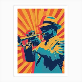 New Orleans Jazz National Historic Park Retro Pop Art 8 Art Print