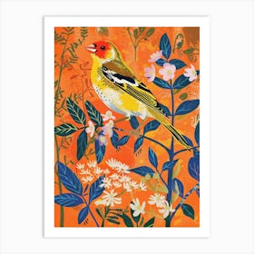Spring Birds American Goldfinch 2 Art Print
