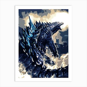 Godzilla Godzilla Art Print