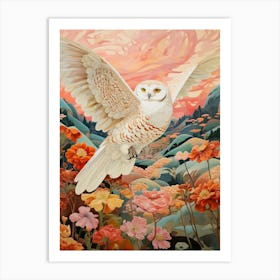 Snowy Owl 4 Detailed Bird Painting Art Print