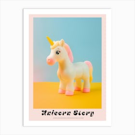 Pastel Toy Unicorn Photography 7 Poster Art Print