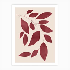 Abstract Art Minimal Plant 143 Art Print