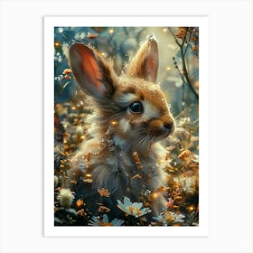 Rabbit In The Meadow Art Print