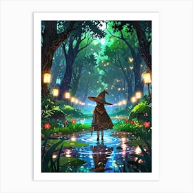 Witch In The Forest 5 Art Print