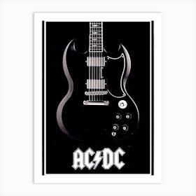 Ac/Dc Guitar Art Print