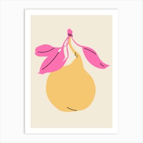 Pear Colorful Fruit Print Art Print