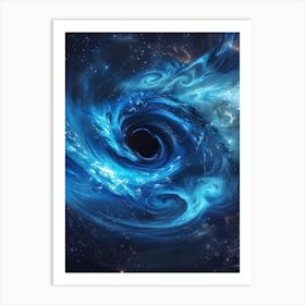 Black Hole In Space Art Print