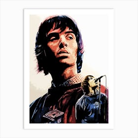 liam gallagher britpop music band 1 Art Print