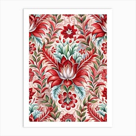 Russian Floral Pattern Art Print