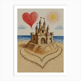 Sand Castle 6 Art Print