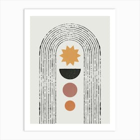 Sun orange Art Print