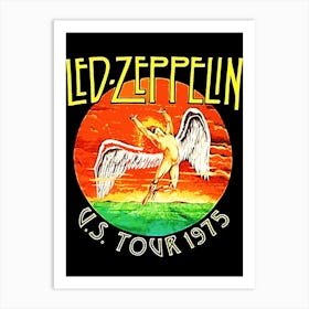 Led Zeppelin Us Tour 1975 Art Print