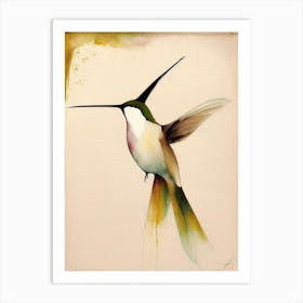 Hummingbird Symbol 3, Abstract Painting Art Print