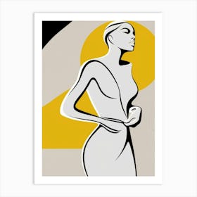 Woman In A Dress 2 Art Print