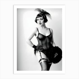 Burlesque Dancer Of The 1920s ~ Reimagined Art Print