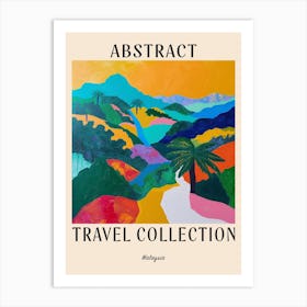 Abstract Travel Collection Poster Malaysia 4 Art Print