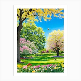 Spring In The Park Art Print