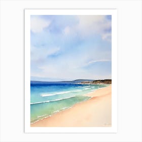 Tathra Beach, Australia Watercolour Art Print