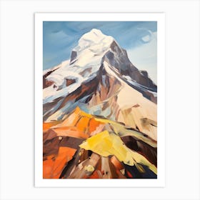 Aconcagua Argentina 3 Mountain Painting Art Print