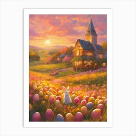 Easter bunny 2 Art Print