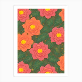 Pink Roses Art Print