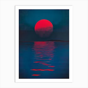 Sunset Over Water 4 Art Print