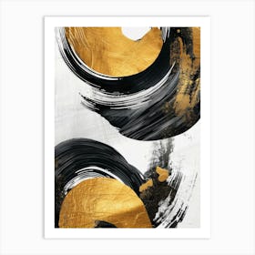 Gold And Black Canvas Print 28 Art Print