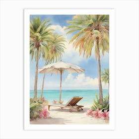 Cayo Santa Maria Cuba Soft Colors Tropical Destination 0 Art Print