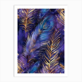 Peacock Feathers Art Print