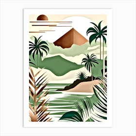 Egyptian Landscape Art Print