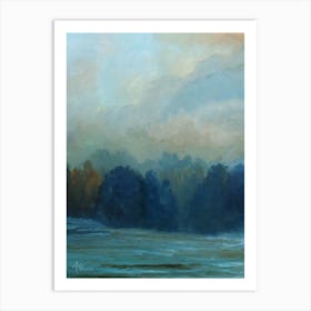 Night Fading In The Woods Art Print