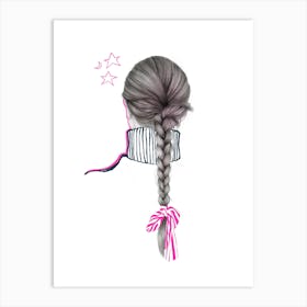 Plait And A Polo Art Print