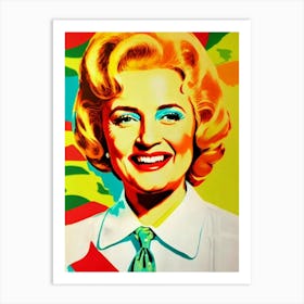 Betty White Colourful Pop Movies Art Movies Art Print