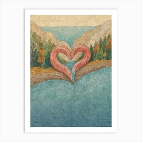 Heart Of The River Art Print