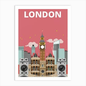 London Cityscape Art Print