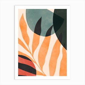 Botanical and tropical floral B Art Print