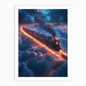 Train In The Sky 4 Art Print