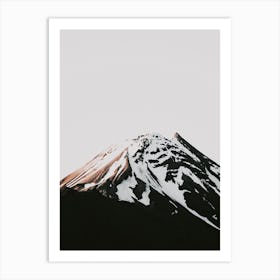 Snowy Mountain Peak Art Print