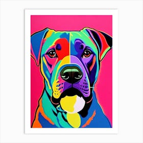Mastiff Andy Warhol Style Dog Art Print