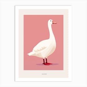 Minimalist Goose 1 Bird Poster Art Print