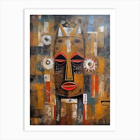 Inspirations of the Savanna: AfroArt Flourishing Art Print